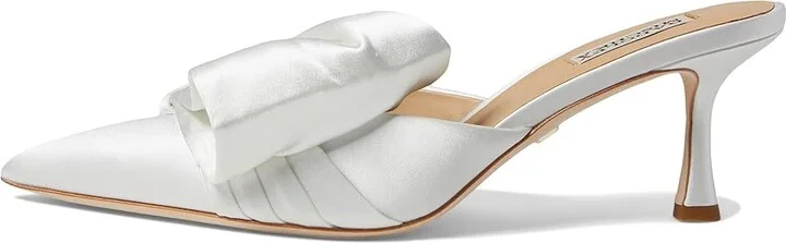 Badgley Mischka Alaya High Women's Heels Soft White : 6.5 M, Leather - Image 5
