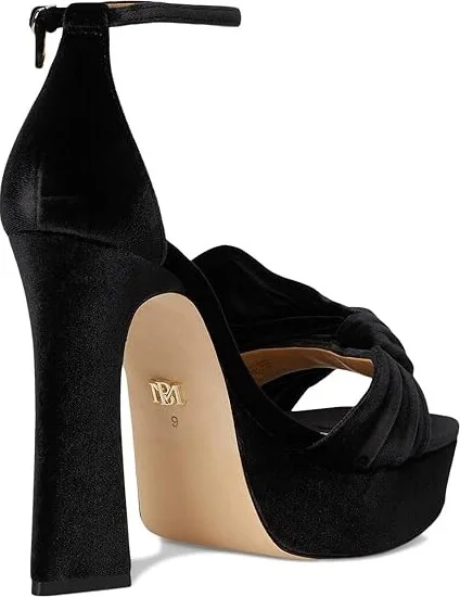 Badgley Mischka Alora Women's Sandals Black : 8.5 M, Leather - Image 4