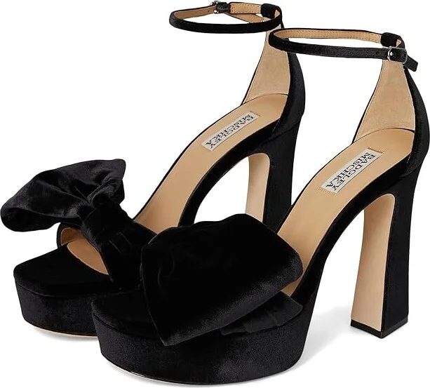 Badgley Mischka Alora Women's Sandals Black : 8.5 M, Leather