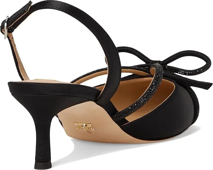 Badgley Mischka Angelina High Women's Heels Black : 10 M, Leather - Image 4