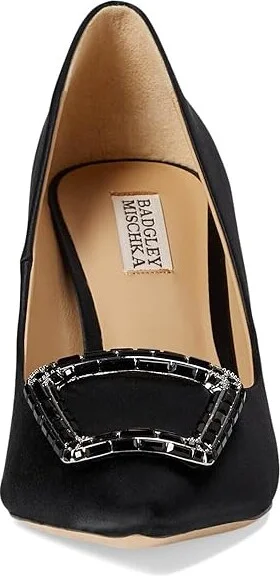 Badgley Mischka Aubree High Women's Heels Soft White : 10 M, Leather - Image 6