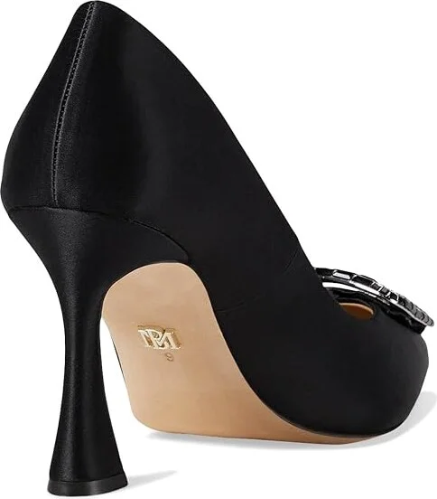 Badgley Mischka Aubree High Women's Heels Soft White : 10 M, Leather - Image 8