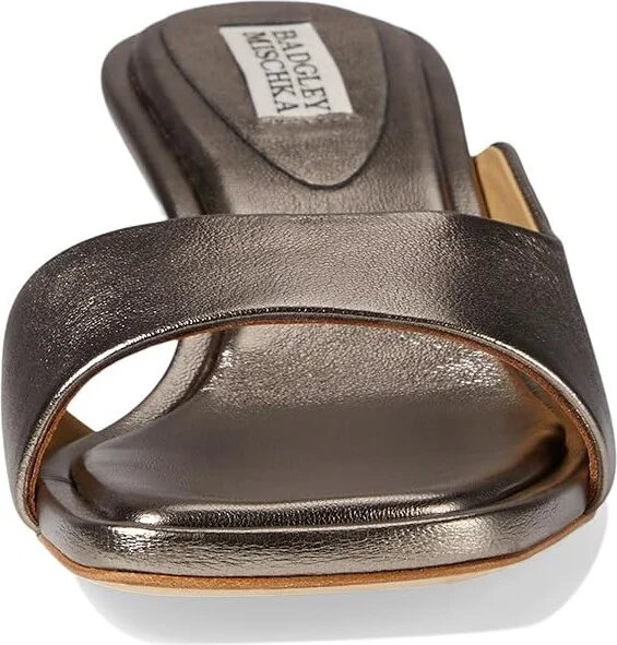 Badgley Mischka Baila Women's Sandals Light Bronze : 9 M, Leather - Image 2