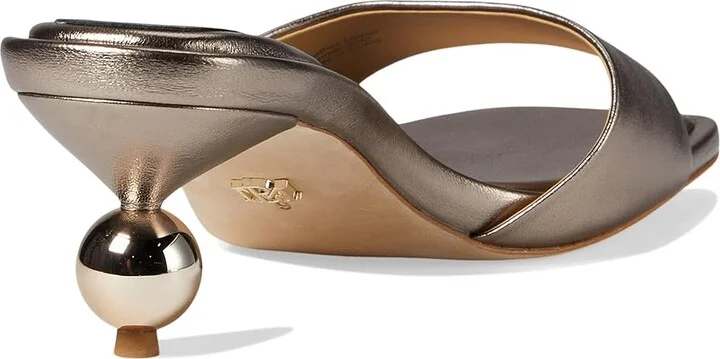 Badgley Mischka Baila Women's Sandals Light Bronze : 9 M, Leather - Image 4