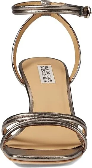 Badgley Mischka Belen Women's Sandals Light Bronze : 5 M, Leather - Image 2