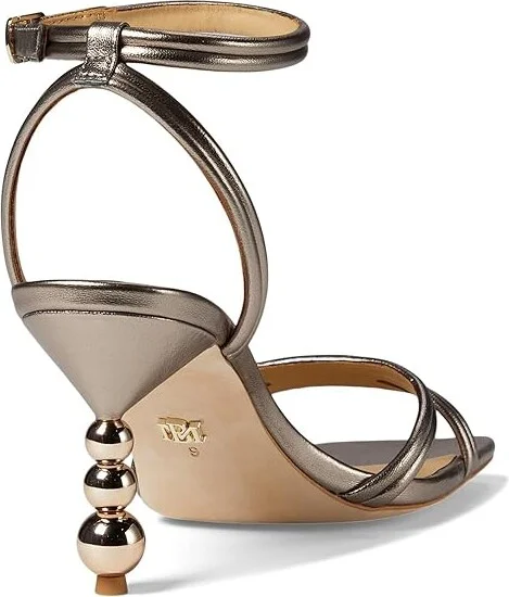 Badgley Mischka Belen Women's Sandals Light Bronze : 5 M, Leather - Image 4