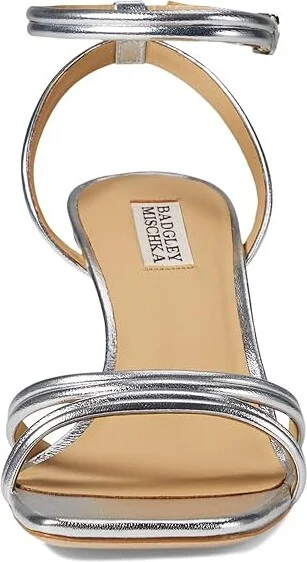 Badgley Mischka Belen Women's Sandals Light Bronze : 5 M, Leather - Image 6