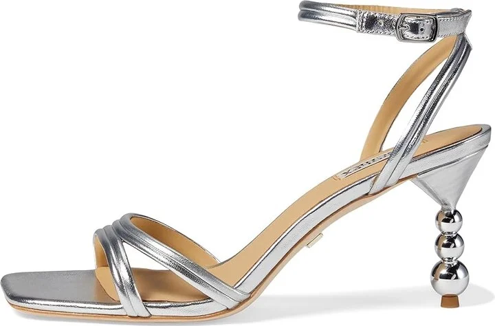 Badgley Mischka Belen Women's Sandals Light Bronze : 5 M, Leather - Image 9