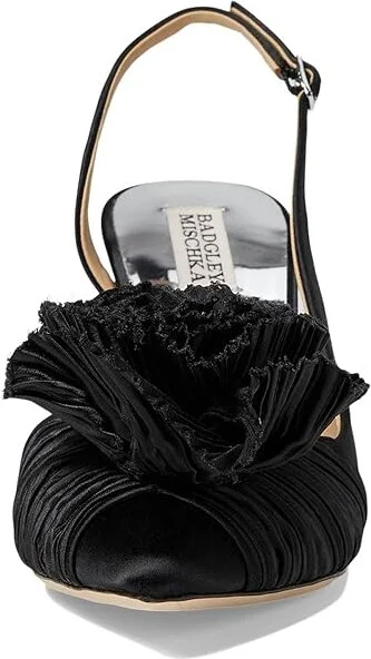 Badgley Mischka Blaire High Women's Heels Black : 7.5 M, Leather - Image 2
