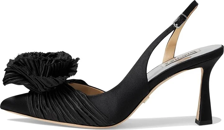Badgley Mischka Blaire High Women's Heels Black : 7.5 M, Leather - Image 5