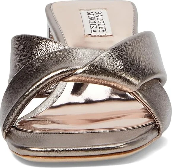 Badgley Mischka Briella Ii Women's Sandals Light Bronze : 9 M, Leather - Image 2