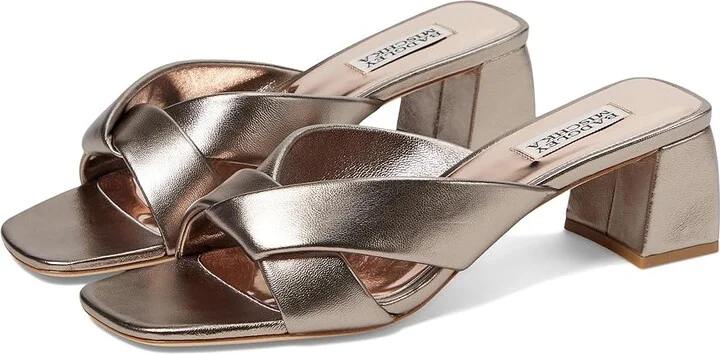 Badgley Mischka Briella Ii Women's Sandals Light Bronze : 9 M, Leather