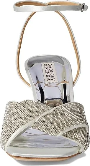 Badgley Mischka Brinlee Women's Sandals Soft White : 6 M, Leather - Image 2