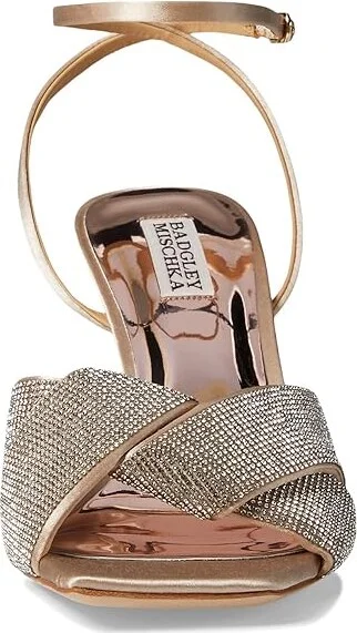 Badgley Mischka Brinlee Women's Sandals Soft White : 6 M, Leather - Image 6