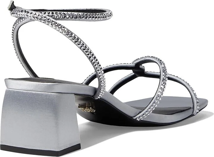 Badgley Mischka Brisa Women's Sandals Silver : 7.5 M, Leather - Image 4