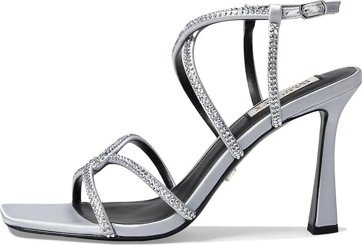Badgley Mischka Brooke Women's Sandals Silver : 5.5 M, Leather/Rubber - Image 5