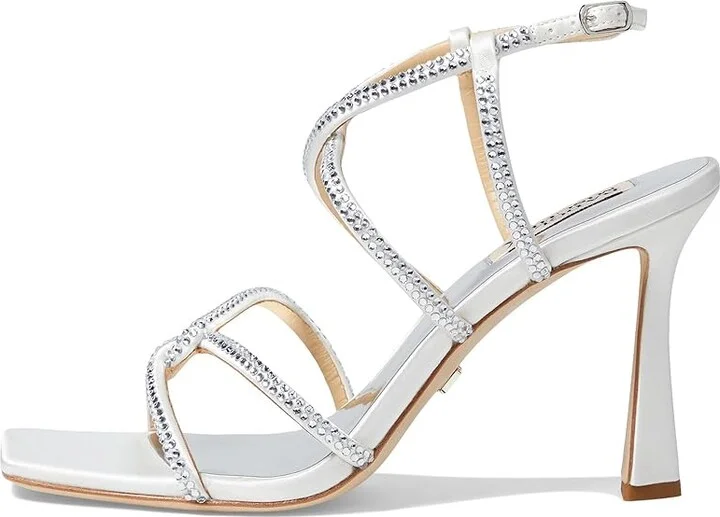 Badgley Mischka Brooke Women's Sandals Silver : 5.5 M, Leather/Rubber - Image 9