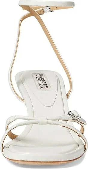 Badgley Mischka Brynna Women's Sandals Soft White : 9.5 M, Leather - Image 2