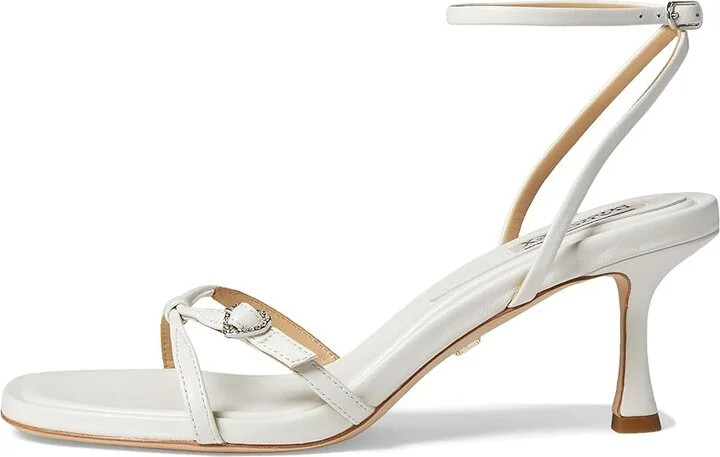 Badgley Mischka Brynna Women's Sandals Soft White : 9.5 M, Leather - Image 5