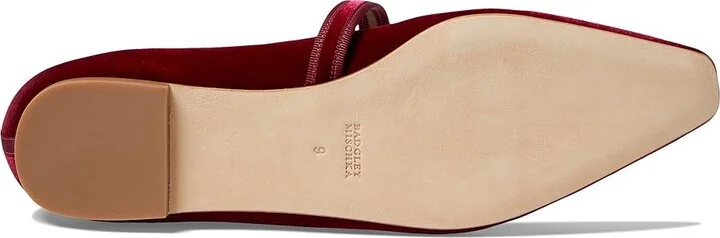Badgley Mischka Brystol Women's Flat Shoes Ruby Red : 9 M, Leather/Silk - Image 3