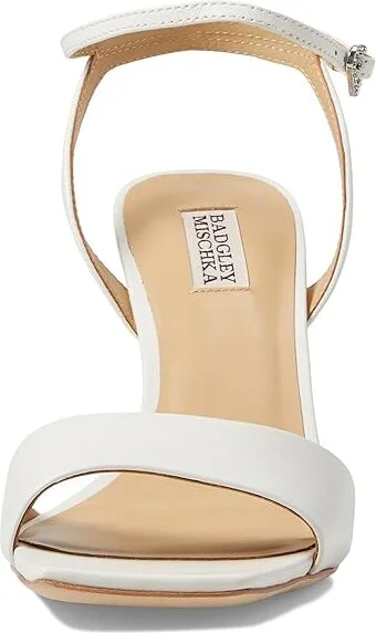 Badgley Mischka Cady Women's Sandals Soft White : 5 M, Leather - Image 2