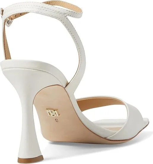 Badgley Mischka Cady Women's Sandals Soft White : 5 M, Leather - Image 4