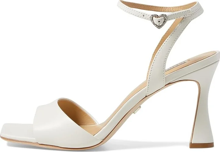 Badgley Mischka Cady Women's Sandals Soft White : 5 M, Leather - Image 5