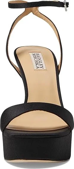 Badgley Mischka Caia Women's Sandals Black : 8.5 M, Satin - Image 2