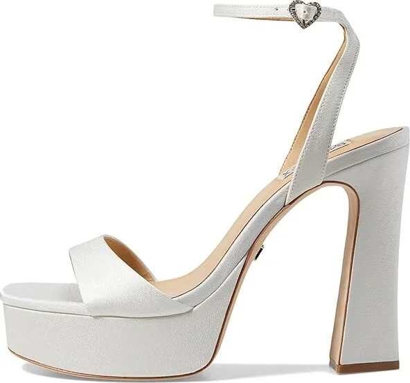 Badgley Mischka Caia Women's Sandals Black : 8.5 M, Satin - Image 9