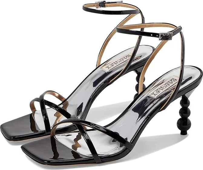 Badgley Mischka Callie Women's Sandals Black : 6.5 M, Leather