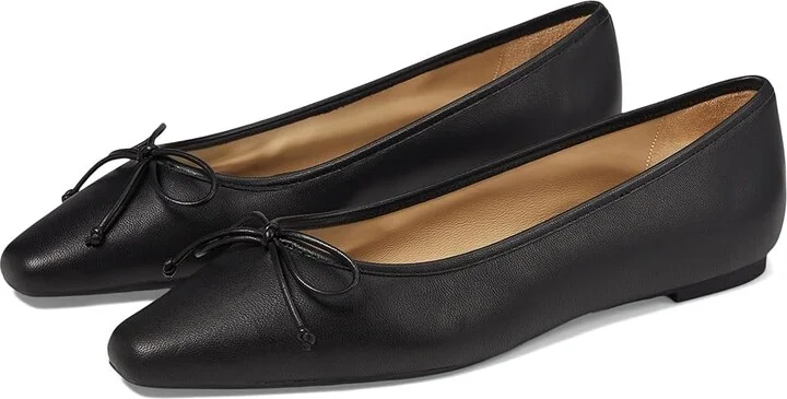 Badgley Mischka Cam Women's Flat Shoes Black : 7.5 M, Leather