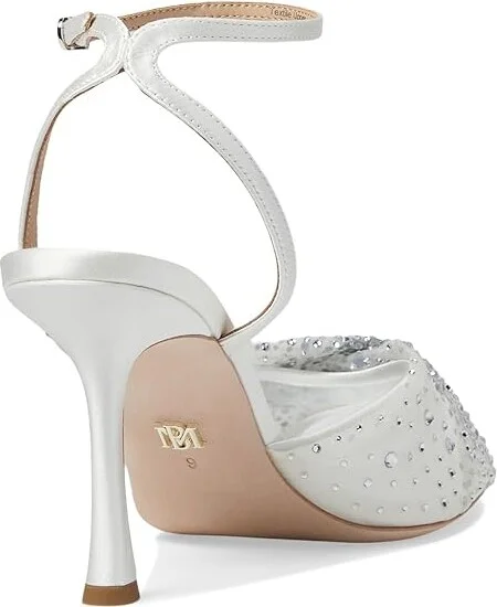 Badgley Mischka Cameryn Women's Sandals Soft White : 9 M, Leather - Image 4