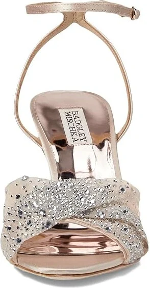 Badgley Mischka Cameryn Women's Sandals Soft White : 9 M, Leather - Image 6
