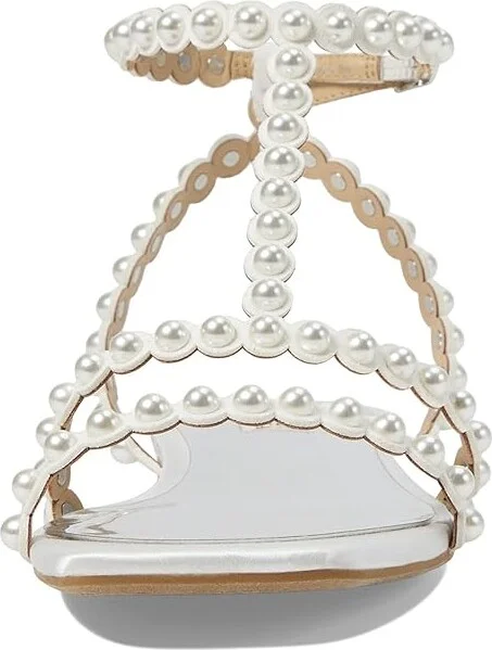 Badgley Mischka Cami Women's Sandals Soft White : 7 M, Synthetic - Image 2