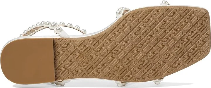 Badgley Mischka Cami Women's Sandals Soft White : 7 M, Synthetic - Image 3