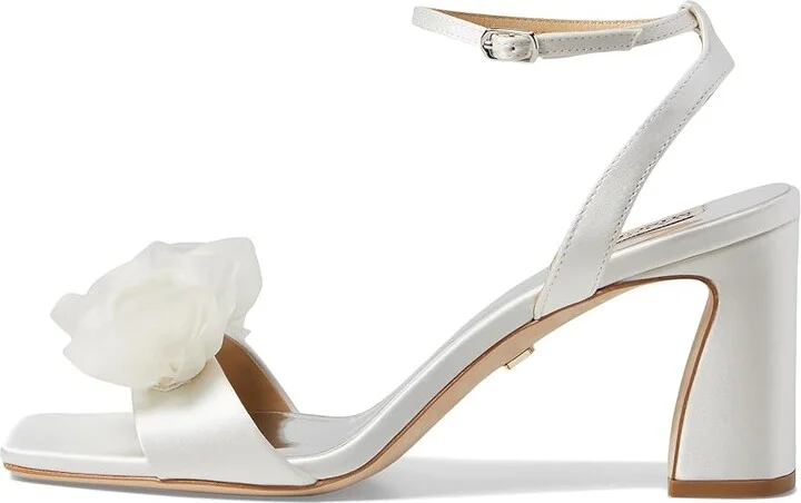 Badgley Mischka Carli Women's Sandals Soft White : 6.5 M, Leather - Image 5