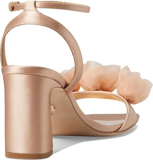 Badgley Mischka Carli Women's Sandals Soft White : 6.5 M, Leather - Image 8