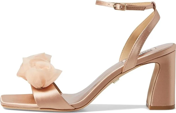 Badgley Mischka Carli Women's Sandals Soft White : 6.5 M, Leather - Image 9