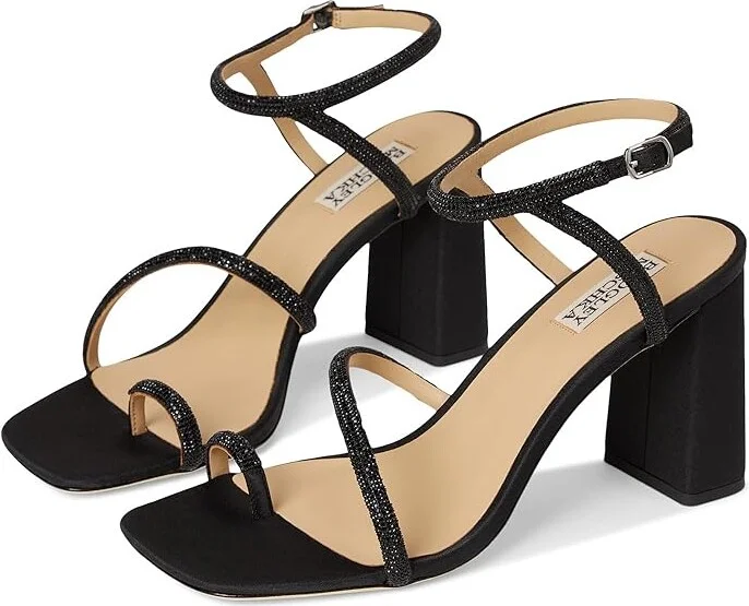 Badgley Mischka Dalilah Women's Wedge Shoes Black : 8.5 M, Synthetic