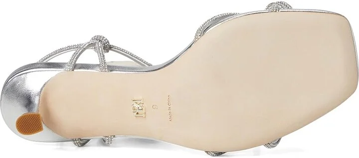 Badgley Mischka Dandelion Women's Wedge Shoes Silver : 9 M, Leather - Image 3