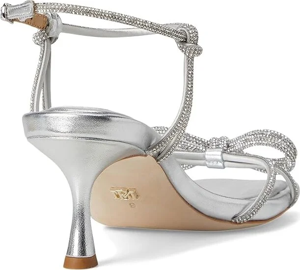 Badgley Mischka Dandelion Women's Wedge Shoes Silver : 9 M, Leather - Image 4