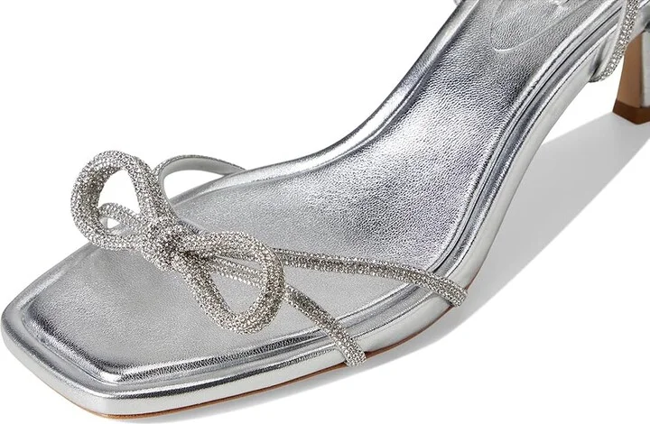 Badgley Mischka Dandelion Women's Wedge Shoes Silver : 9 M, Leather - Image 7