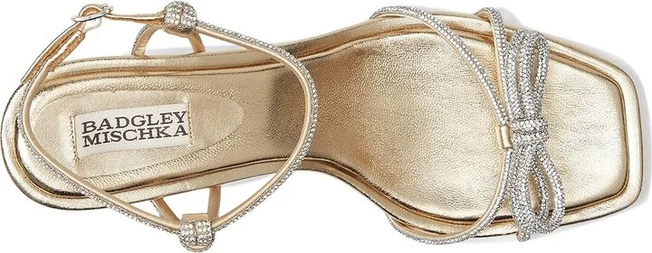 Badgley Mischka Dandelion Women's Wedge Shoes Silver : 9 M, Leather - Image 8