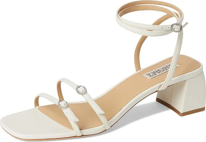 Badgley Mischka Dania Women's Wedge Shoes Silver Lizard : 7.5 M, Leather - Image 11