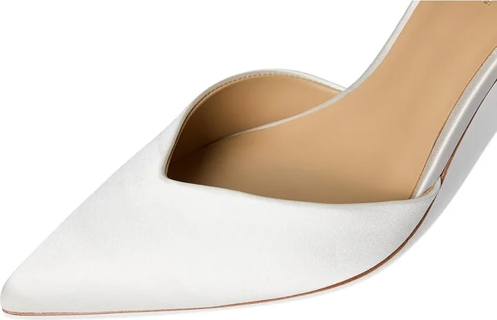 Badgley Mischka Destinee High Women's Heels Soft White : 8.5 M, Leather - Image 7