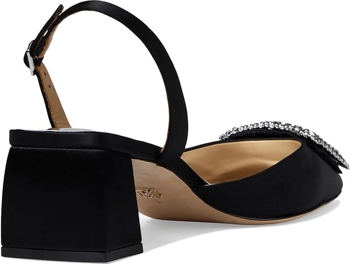 Badgley Mischka Emmie Women's Shoes Black : 6 M, Leather - Image 4