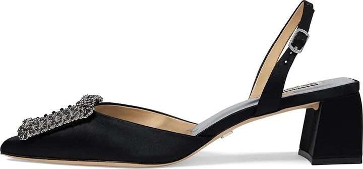 Badgley Mischka Emmie Women's Shoes Black : 6 M, Leather - Image 5