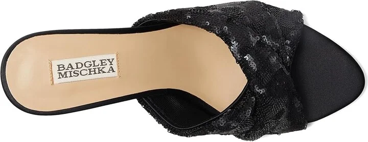 Badgley Mischka Gailea Women's Sandals Black : 9 M, Synthetic - Image 2