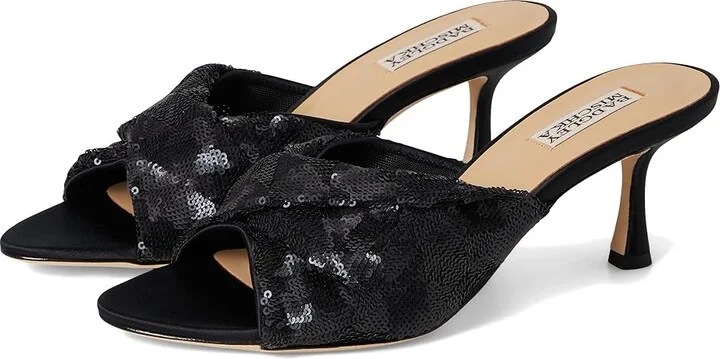 Badgley Mischka Gailea Women's Sandals Black : 9 M, Synthetic