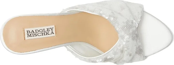 Badgley Mischka Gailea Women's Sandals Soft White : 9 M, Synthetic - Image 2
